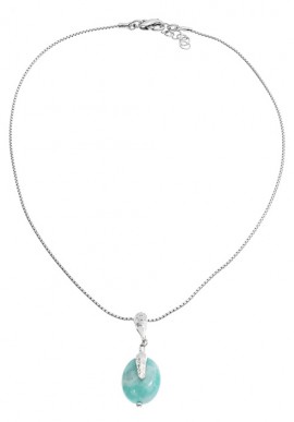 Silver Necklace with stone "Portofino"