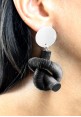 Earrings “Nodo” color black